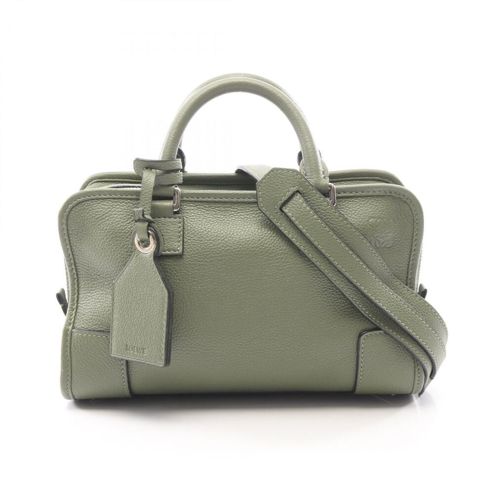 Loewe Amazona Top Handle Bag Leather Green